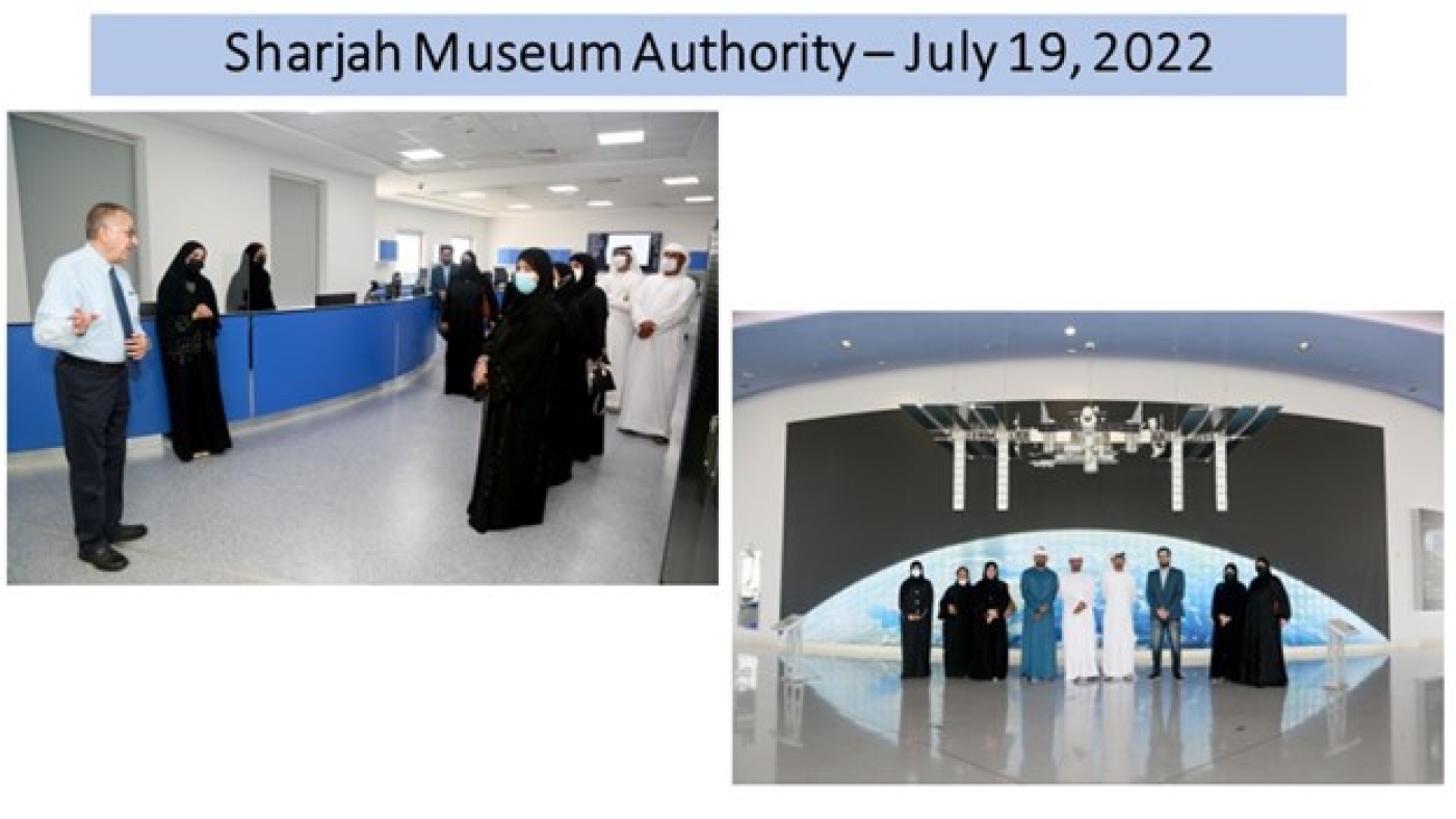 Sharjah Museums Authority Staff Members Visit SAASST