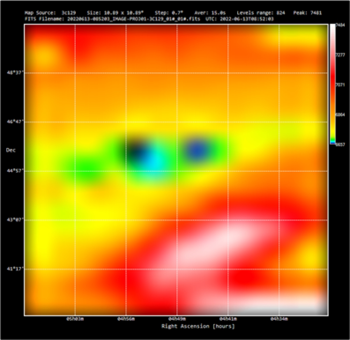 Observation of the Radio Galaxy 3C 129 with SAASST 5-m Radio Telescope