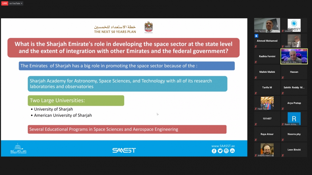 The Next 50 Years Plan - SAASST Starts its Series of General Lectures for the Academic Year 2020/2021