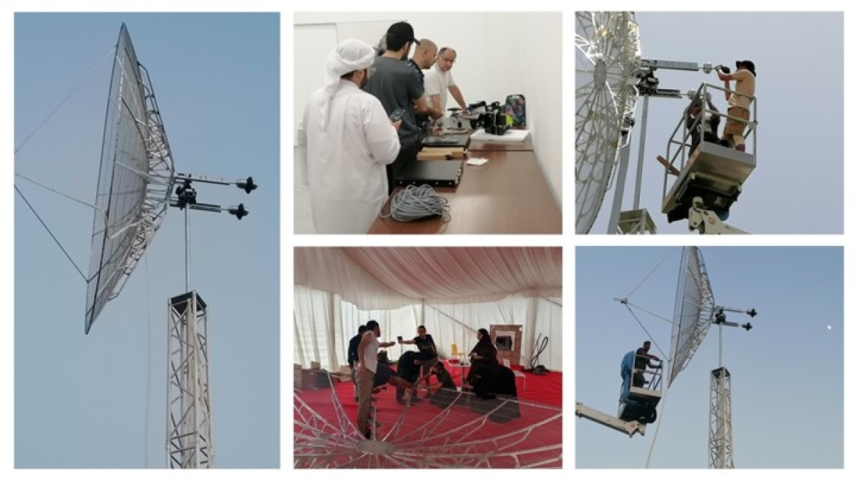 A First in the MENA region UoS/SAASST Install a 4.5 m S-band Ground Station