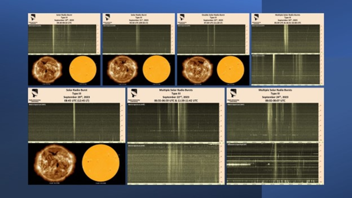SAASST Decametric Telescope Detects Several  Radio Bursts
