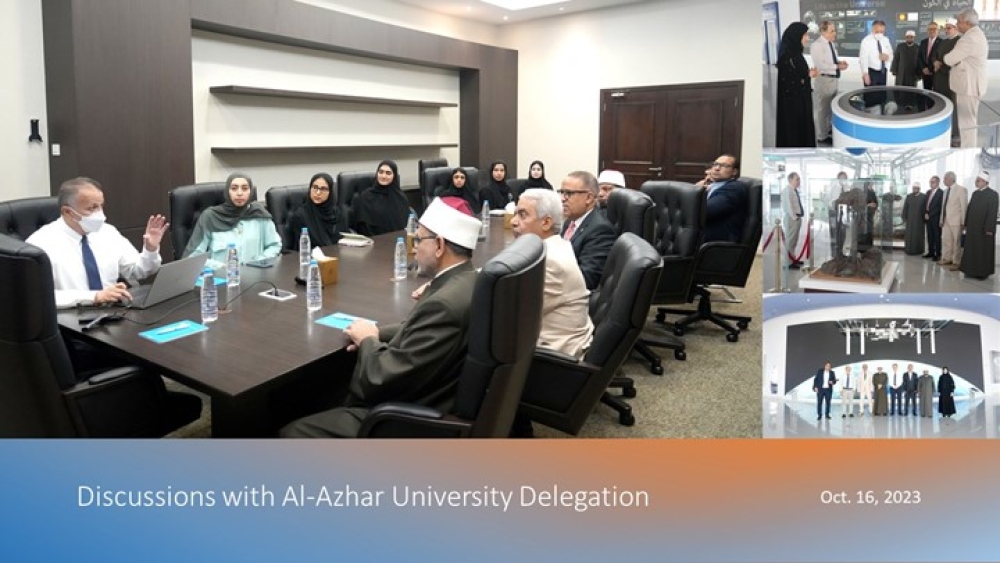 Prof. Salama Dawood, President of  Al-Azhar University, Visits SAASST